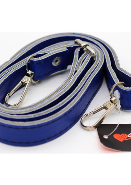 Papağanlı Ayarlı Deri Çanta Sapı 20MMX75CM Saks Mavi - 1 Adet fiyatları