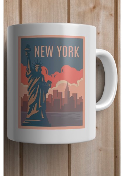 New York City Baskılı Kupa Bardak fiyatları