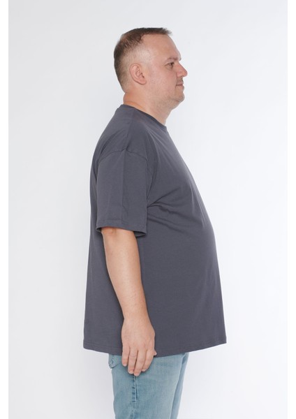 Erkek Bisiklet Yaka %100 Pamuk Oversize T-Shirt indirimleri