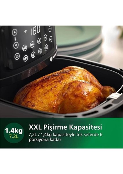 7,2l Renkli Airfryer Xxl, Rapid Air Teknolojisi ve Çok Fonksiyonlu Pişirme