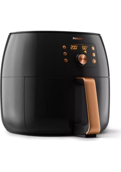 Yüksek Hacimli Twin Turbostar Airfryer, Siyah Bakır, 7,3 Litre fiyatları