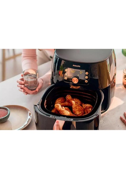 Yüksek Hacimli Twin Turbostar Airfryer, Siyah Bakır, 7,3 Litre fırsatları