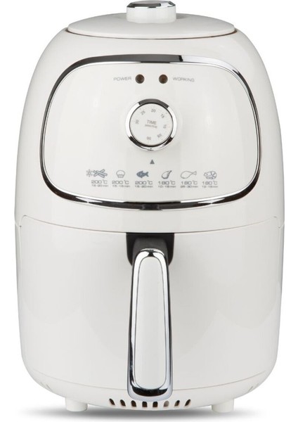 Yağsız Fritöz, Hızlı ve Sağlıklı Pişirme, Beyaz