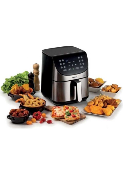 7l Inox Airfryer, Buz Çözme ve Kurutma Fonksiyonuyla Lezzetli Tarifler fırsatları