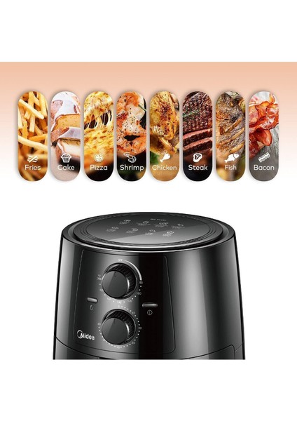 Yağsız Fritöz Siyah MF-TN35A2 Sağlıklı ve Pratik Kullanım modelleri