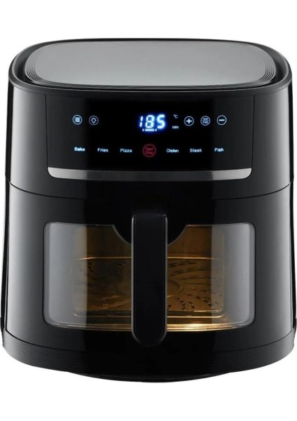 4 Litre Hava Yağlı Tava Siyah, Sağlıklı ve Pratik Pişirme Cihazı
