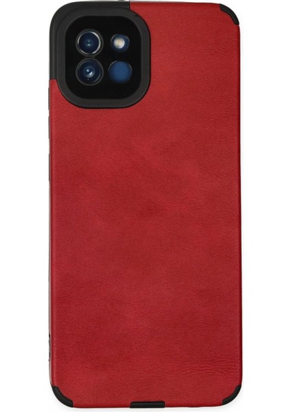 Samsung Galaxy A03 Kılıf Loop Deri Silikon - Kırmızı