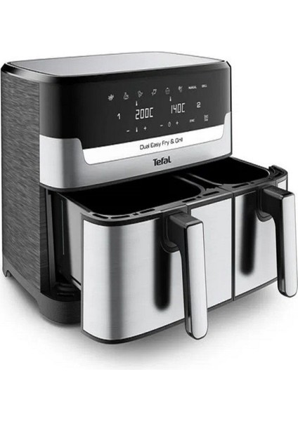 Gri Dual Sepetli Elektrikli Fritöz, Sağlıklı ve Hızlı Pişirme Aleti fırsatları