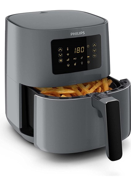 Uzaktan Bağlantılı 4.1l Airfryer, 0.8kg, Şık Gri Renkli, Pratik Kullanım