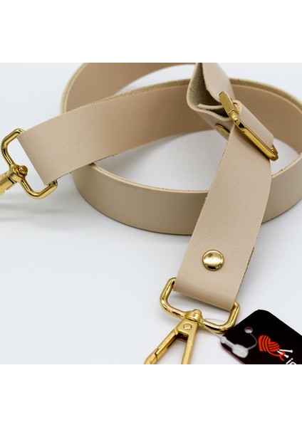 Ayarlanabilir Deri Çapraz Çanta Askısı [ 2.5cm & 72CM ] Krem - 1 Adet fiyatları