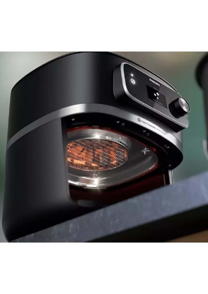 Yüksek Kapasiteli Uzaktan Bağlantılı Gıda Termometreli Xxl Hava Fritöz