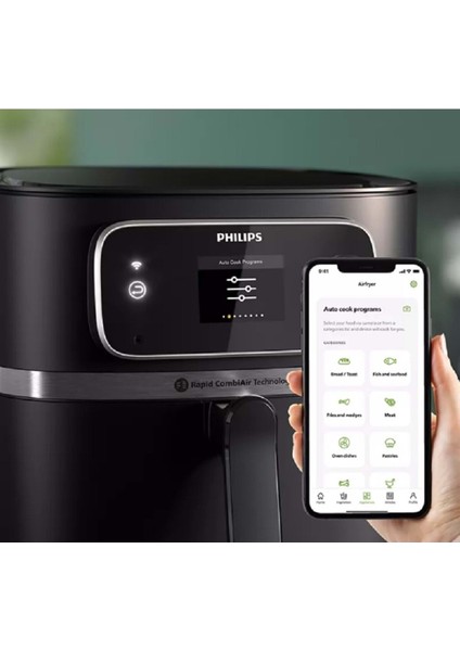 Yüksek Kapasiteli Uzaktan Bağlantılı Gıda Termometreli Xxl Hava Fritöz modelleri