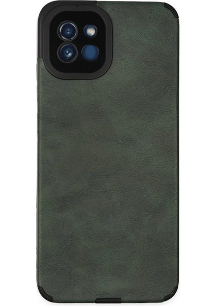 Samsung Galaxy A03 Kılıf Loop Deri Silikon - Yeşil