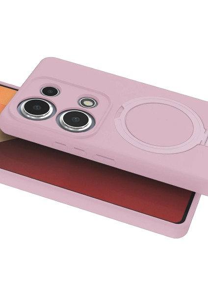 Depomix Newface Xiaomi Redmi Note 13 Pro 4g Regal Magsafe Standlı Kapak - Açık Pembe modelleri