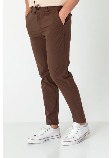 Erkek Beli Lastikli Likralı Bağcıklı Rahat Kumas Pantolon modelleri