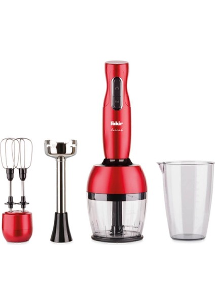 Kırmızı Lucca Q Blender Seti ile Sağlıklı ve Pratik Yemekler Hazırlayın