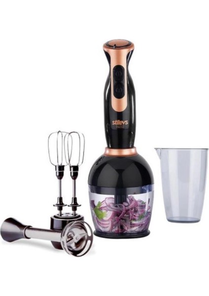 El Blender Seti Siyah Bakır, Güçlü ve Şık Mutfak Aleti