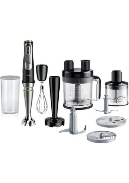 1200W El Blender Seti, Çok Amaçlı ve Güçlü, Siyah Renk