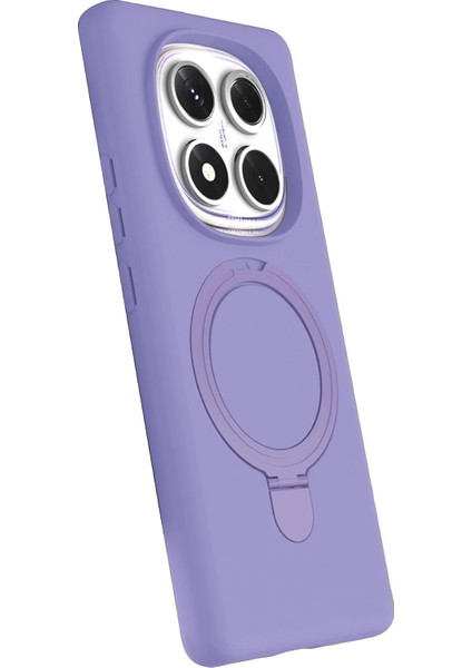 Depomix Newface Xiaomi Redmi Note 14 Pro 5g Regal Magsafe Standlı Kapak - Lila modelleri