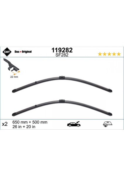 Bmw X3 F25 Ön Silecek Takımı (2011-2017) | Swf 119282