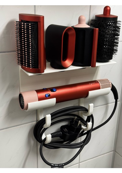 Dy-son Air-wrap Uyumlu Duvar Organizeri – 4 Başlıklı- Dy-son Air-wrap Tutucu modelleri