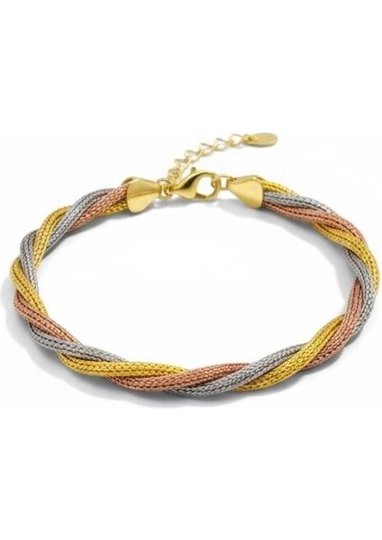 925 Ayar Gümüş Sarmal Örgülü Dorika Bileklik Kadın