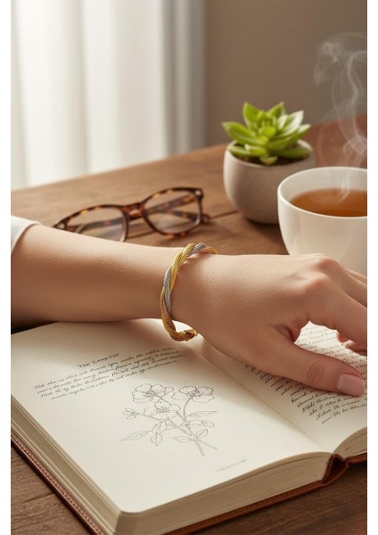 925 Ayar Gümüş Sarmal Örgülü Dorika Bileklik Kadın fiyatları