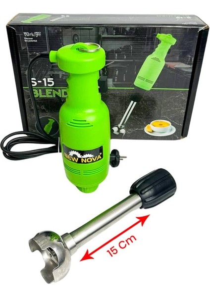 10 Litre Profesyonel Sanayi Tipi El Blender, Yeşil Renk