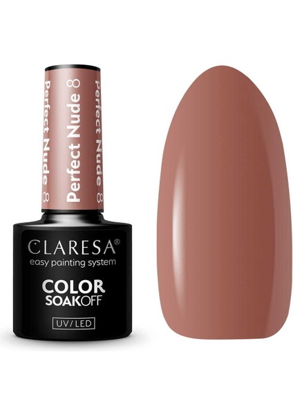 Kalıcı Oje Perfect Nude Açık Çikolata Kahverengi 08 5g