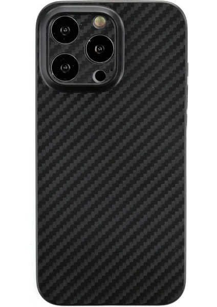 iPhone 13 Pro Kılıf Karbon Pp Silikon - Siyah