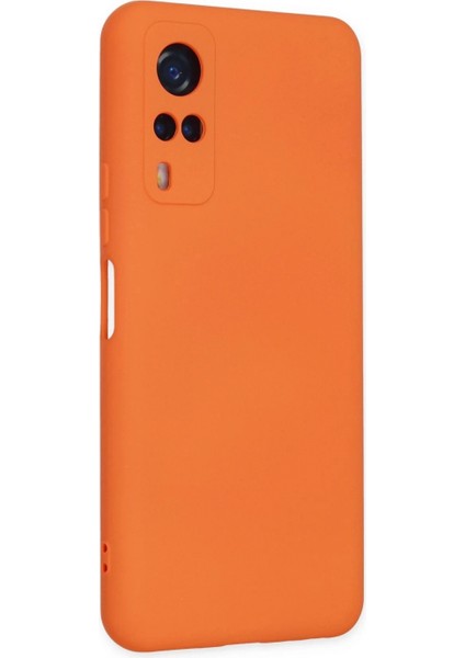 Vivo Y53S Kılıf Nano Içi Kadife Silikon - Turuncu fiyatları