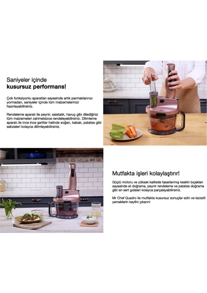 Çok Amaçlı Blender ve Robot Seti, 2 Hız, Turbo, Güçlü ve Çok Fonksiyonlu indirimleri