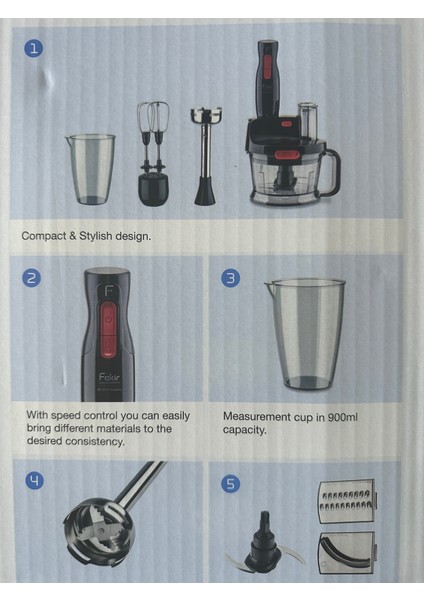 Çok Amaçlı Blender ve Robot Seti, 2 Hız, Turbo, Güçlü ve Çok Fonksiyonlu