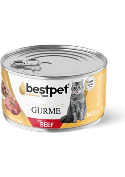 Zengezur Bestpet 85 gr x 24 Adet Yetişkin Kediler Için Tahılsız, Jöle Içinde Dana Etli Yaş Mama