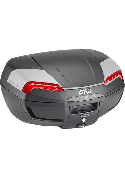 E46N2 Riviera Motosiklet Arka Çanta Kırmızı Reflektörlü