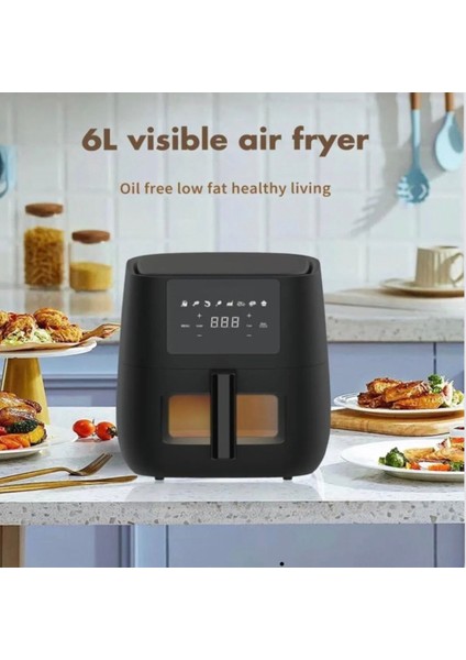 6 Litre Dijital Ayırfryer Siyah, Pratik ve Güçlü Fritöz modelleri