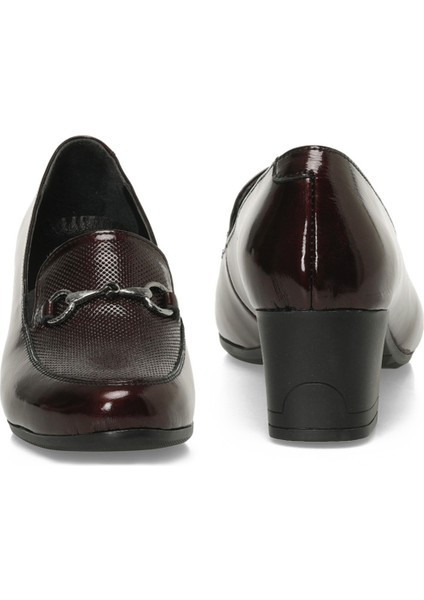 105620.RZ5PR Bordo Kadın Topuklu Ayakkabı