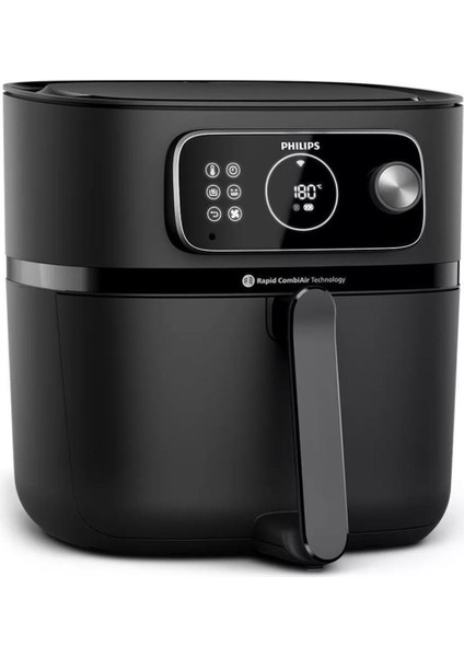 Çok Fonksiyonlu Büyük Kapasiteli Bağlantılı Airfryer, Siyah, Şık ve Kullanışlı