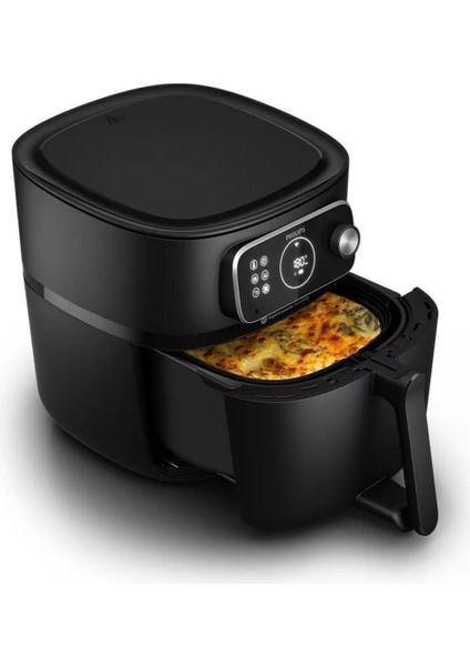 Çok Fonksiyonlu Büyük Kapasiteli Bağlantılı Airfryer, Siyah, Şık ve Kullanışlı fiyatları