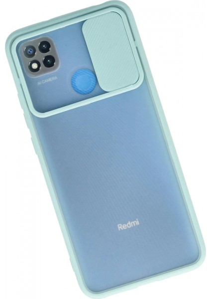 Xiaomi Redmi 9c Kılıf Palm Buzlu Kamera Sürgülü Silikon - Turkuaz fiyatları