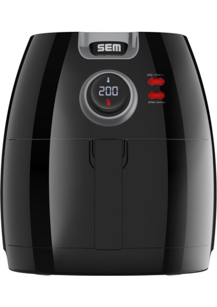 Siyah Airfryer, Sağlıklı ve Pratik Yemekler Için Mükemmel Seçenek