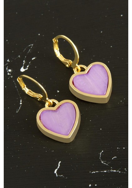 Wizard Kalp Polyester Küpe-Lila