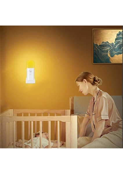 Hareket Sensörlü Şarjlı LED Gece Lambası 2000 Mah, 120° Algılama 5 Kademe Sos Modu