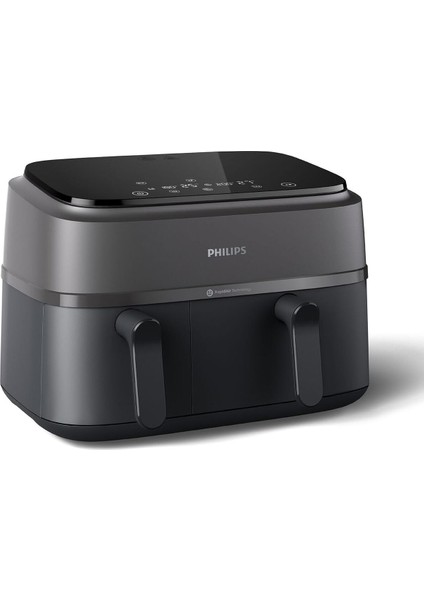 Çift Hazneli 3000 Serisi Airfryer, 3l+6l, LED Ekran, Siyah modelleri