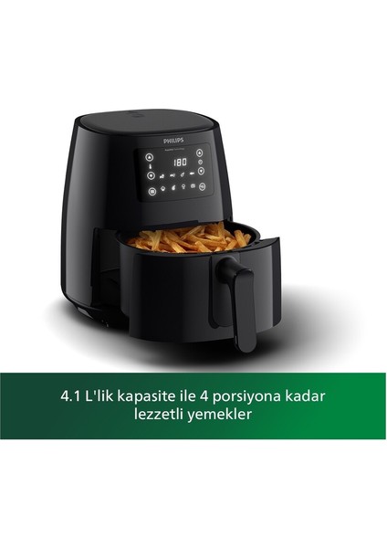 3000 Serisi Large Airfryer, Rapid Air Teknolojisi, 4,1l, Siyah fırsatları