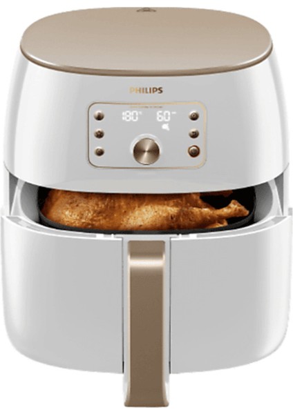 Yağsız Xxl Fritöz Beyaz, Sağlıklı ve Hızlı Pişirme, Kolay Temizlik