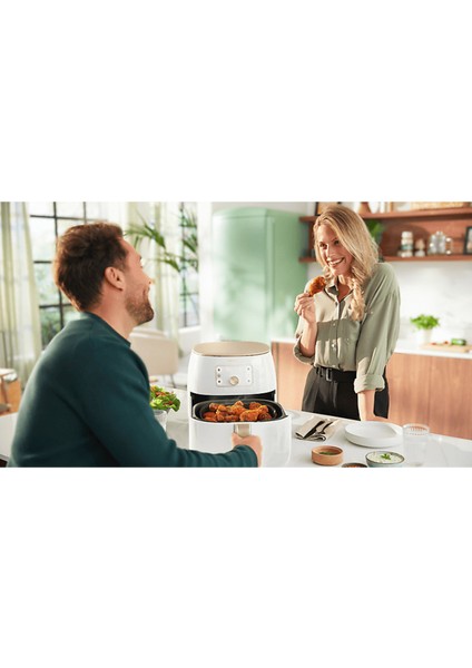 Yağsız Xxl Fritöz Beyaz, Sağlıklı ve Hızlı Pişirme, Kolay Temizlik fırsatları