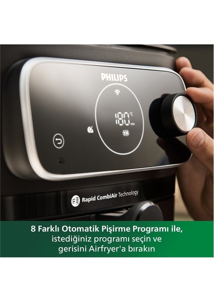 Genis Xxl Airfryer, 2 Kg, 8.3 L, Uzaktan Bağlantı, Siyah, Yüksek Performans indirimleri