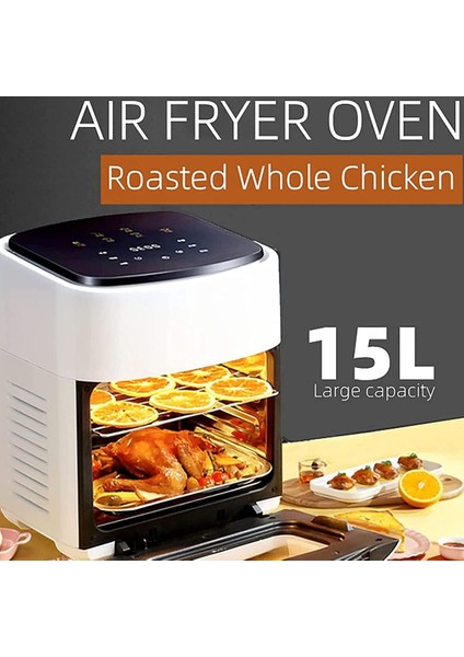 5 Fonksiyonlu 15L Dijital Hızlı Hava Isıtıcı LED Ekranlı Sepetli indirimleri