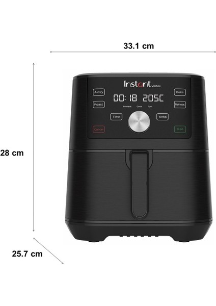 3.9 Litre 4 Fonksiyonlu Hava Fritözü, Siyah Renkli, Sağlıklı ve Pratik Kullanım fiyatları